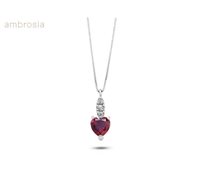 Collier Ambrosia Femme DEA DI LUCE in Or blanc Zircone AGZ404
